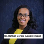 Dr. Bethel Dereje Appointment